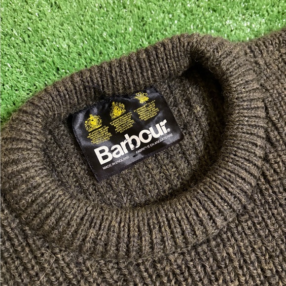Vintage Barbour Tyne 100% Wool Crewneck Sweater - Picture 3 of 6